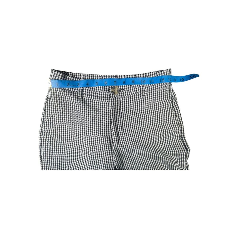 Zara Houndstooth High Waist Wide Leg Pants Black Ecru- Small - Picture 5 of 5